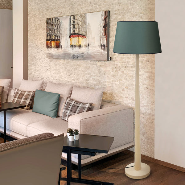 Lampadaire TALIN bois colonne