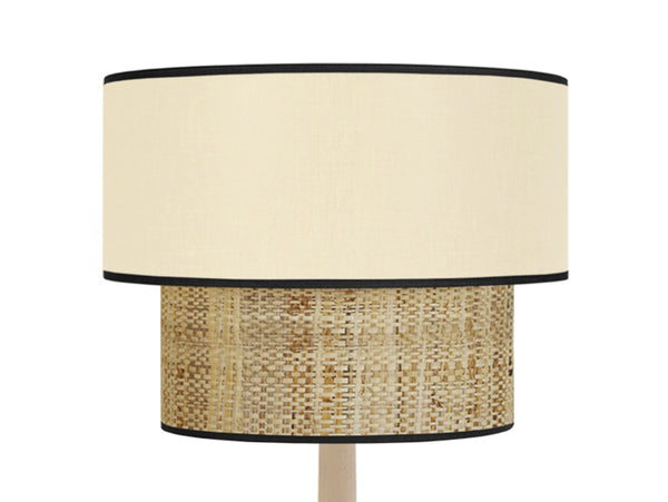 Lampadaire TOSEL COCHIN,bois, H162xD40xP40  cm.