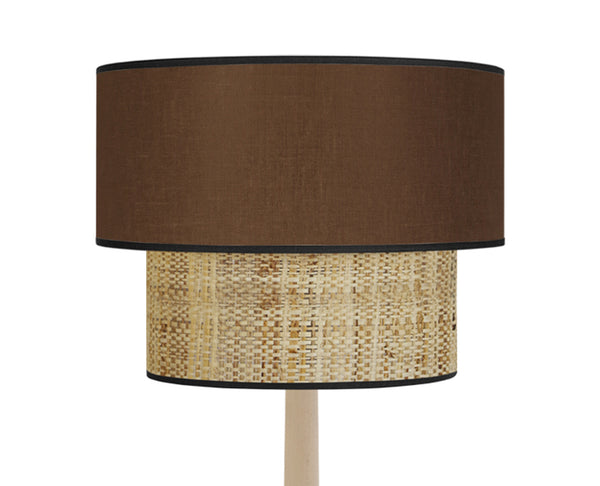 Lampadaire TOSEL COCHIN,bois, H162xD40xP40  cm.