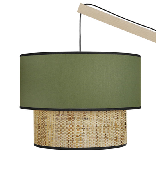 Lampadaire TOSEL COCHIN P,bois, H190xD40xP40  cm.