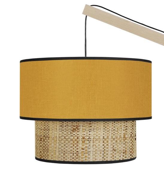 Lampadaire TOSEL COCHIN P,bois, H190xD40xP40  cm.