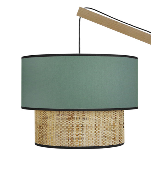 Lampadaire TOSEL COCHIN P,bois, H190xD40xP40  cm.