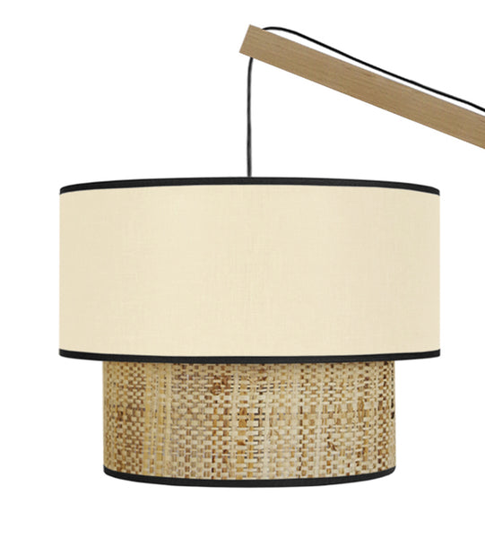 Lampadaire TOSEL COCHIN P,bois, H190xD40xP40  cm.