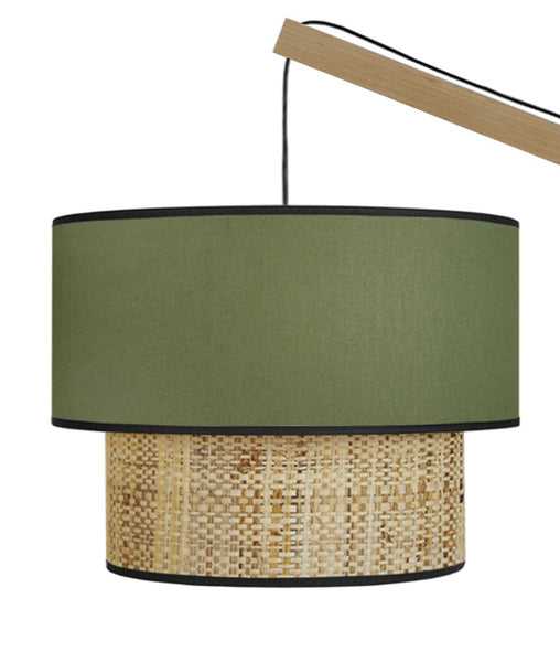 Lampadaire TOSEL COCHIN P,bois, H190xD40xP40  cm.