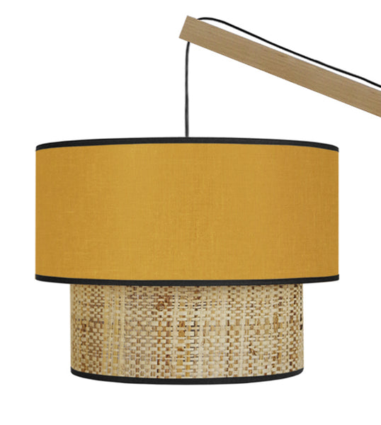 Lampadaire TOSEL COCHIN P,bois, H190xD40xP40  cm.