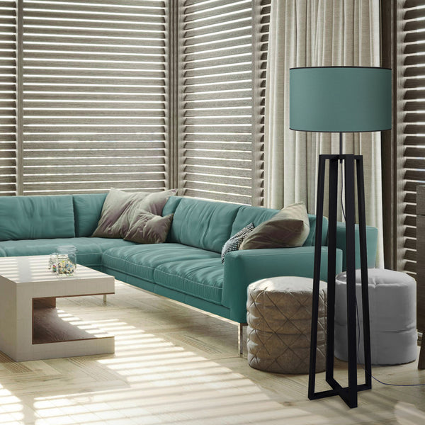 Lampadaire TOSEL MANON N,bois , H155xD40xP40  cm.