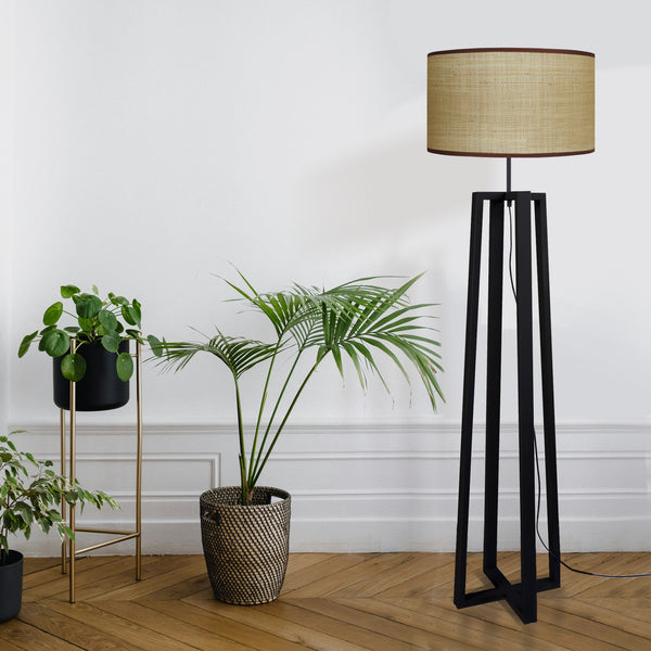 Lampadaire MANON N bois colonne