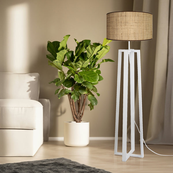 Lampadaire MANON B bois quadripode
