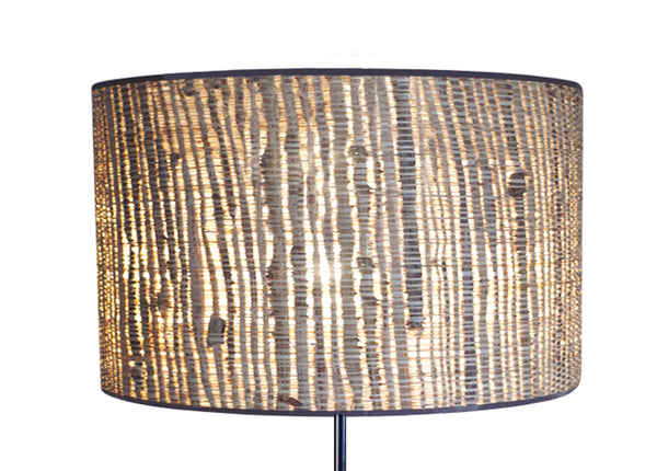Lampadaire TOSEL JUTE,bois, H155xD40xP40  cm.