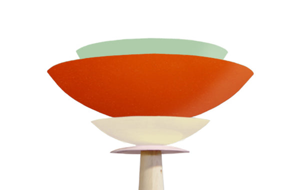 Lampadaire TOSEL FRIDA,bois, métal H162xD40xP40  cm.