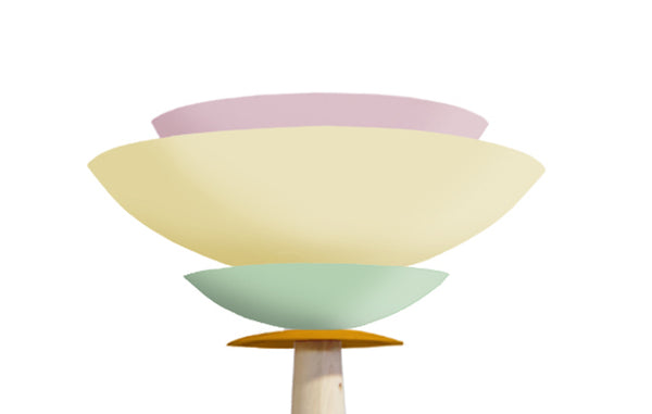 Lampadaire TOSEL FRIDA,bois, métal H162xD40xP40  cm.