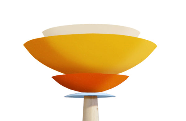Lampadaire TOSEL FRIDA,bois, métal H162xD40xP40  cm.