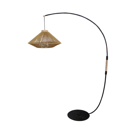 Lampadaire TOSEL DOMINIC CURVE,métal, H195xD43xP110  cm.