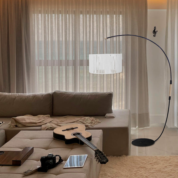 Lampadaire TOSEL LUANA CURVE, H195xD43xP110  cm.