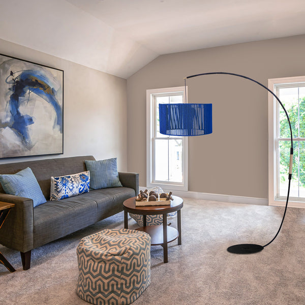 Lampadaire TOSEL LUANA CURVE, H195xD43xP110  cm.