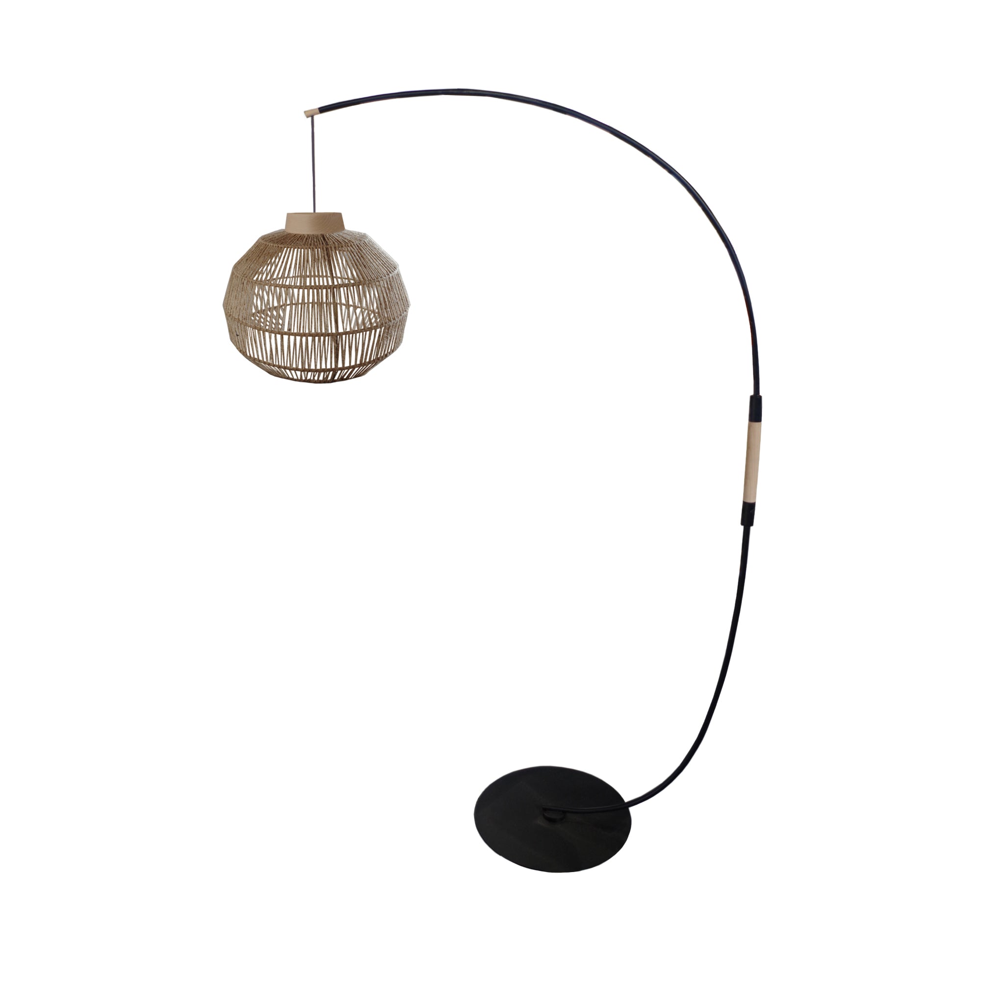 Lampadaire TOSEL EVERTON CURVE, H195xD43xP110  cm.