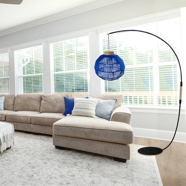 Lampadaire TOSEL EVERTON CURVE, H195xD43xP110  cm.