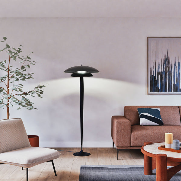 Lampadaire TOSEL MILANO bois, métal H154xD62xP62cm
