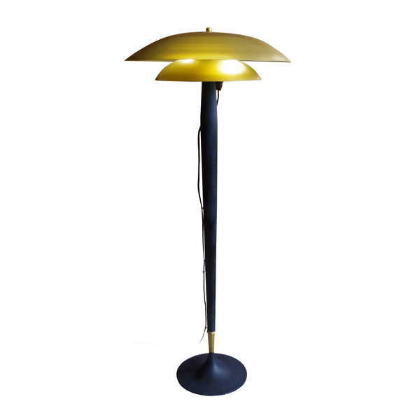 Lampadaire TOSEL MILANO bois, métal H154xD62xP62cm