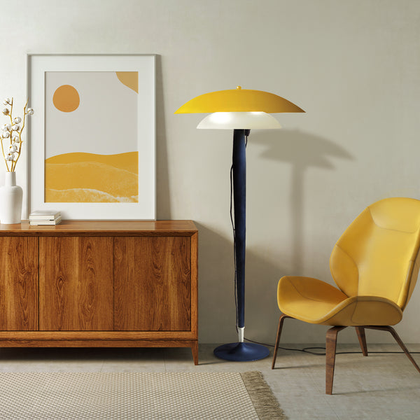 Lampadaire TOSEL MILANO bois, métal H154xD62xP62cm