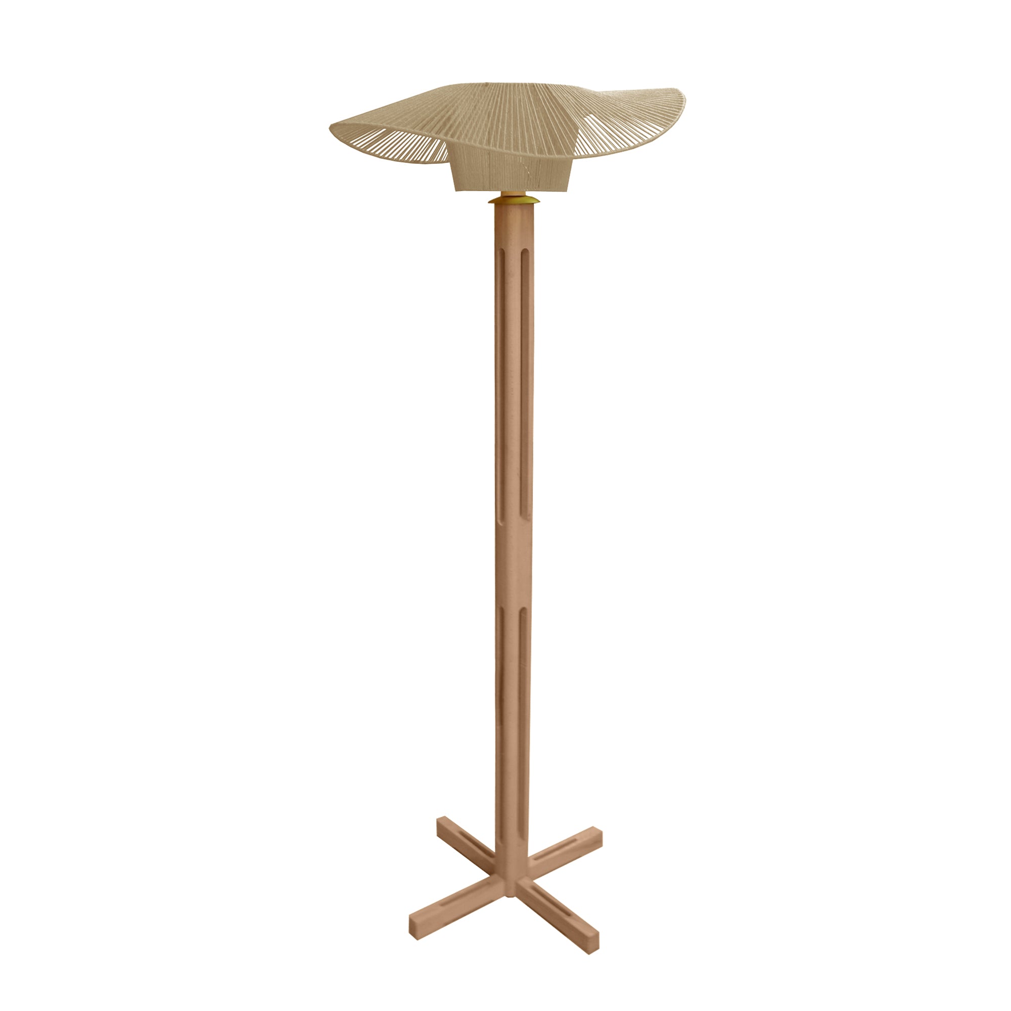 Lampadaire TOSEL PADUA bois H159xD60xP60 cm