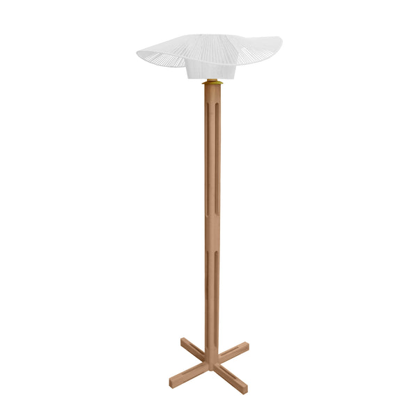 Lampadaire TOSEL PADUA bois H159xD60xP60 cm