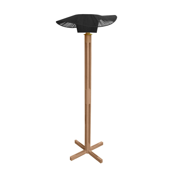 Lampadaire TOSEL PADUA bois H159xD60xP60 cm