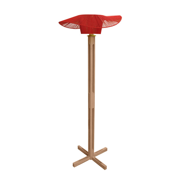 Lampadaire TOSEL PADUA bois H159xD60xP60 cm