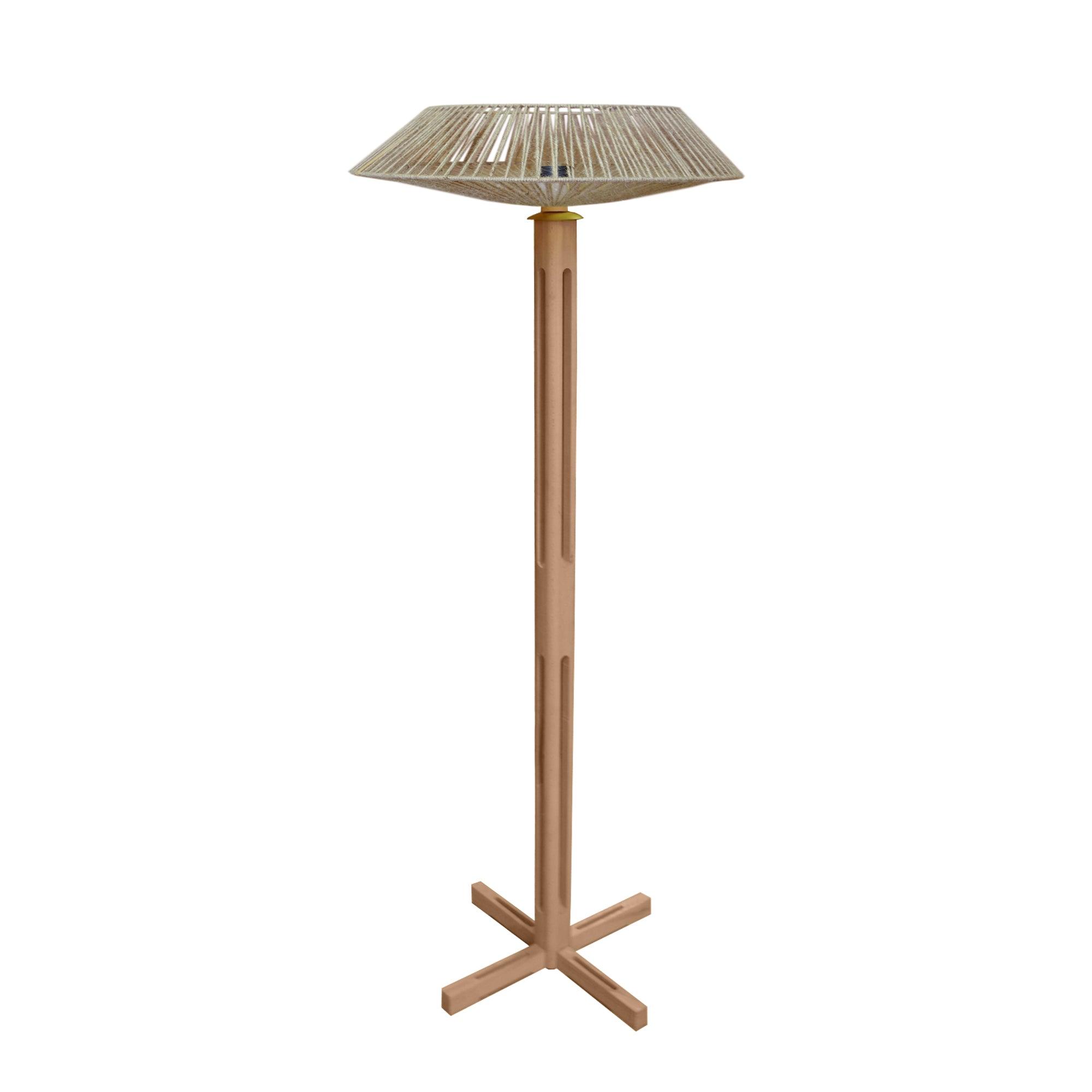 Lampadaire TOSEL PADUA CONE bois H150xD60xP60  cm