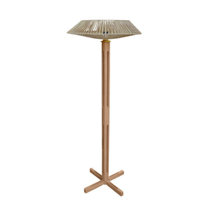 Lampadaire TOSEL PADUA CONE bois H150xD60xP60  cm