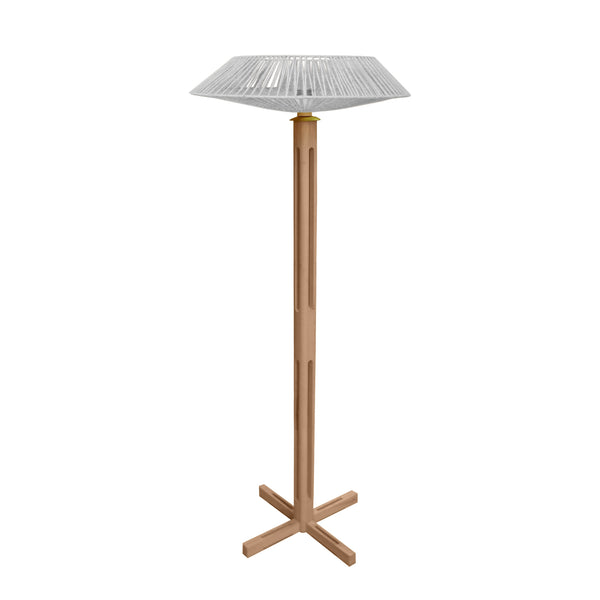 Lampadaire TOSEL PADUA CONE bois H150xD60xP60  cm