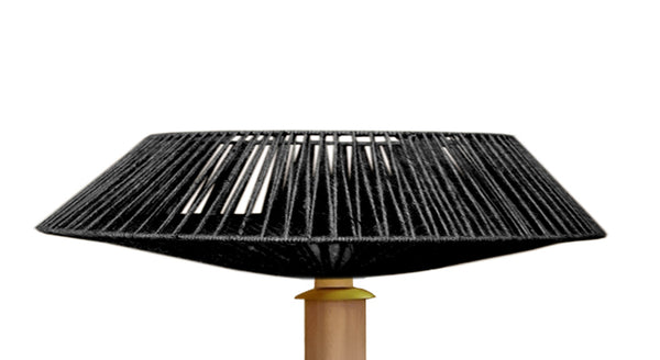 Lampadaire TOSEL PADUA CONE bois H150xD60xP60  cm