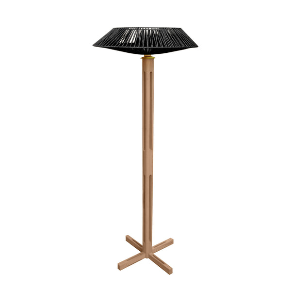 Lampadaire TOSEL PADUA CONE bois H150xD60xP60  cm