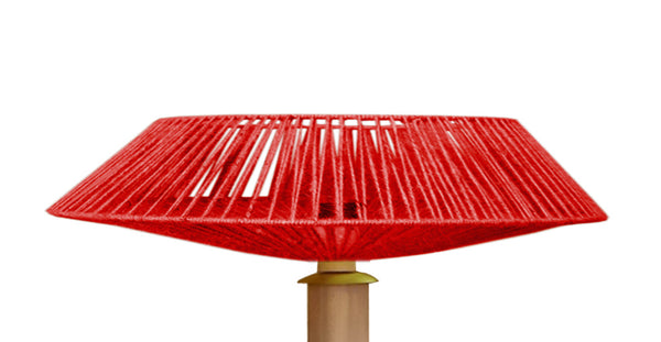 Lampadaire TOSEL PADUA CONE bois H150xD60xP60  cm