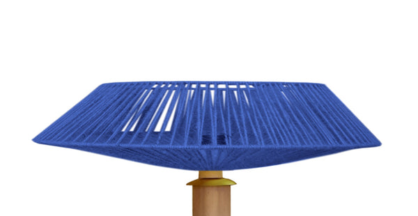 Lampadaire TOSEL PADUA CONE bois H150xD60xP60  cm