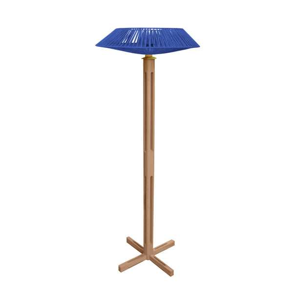 Lampadaire TOSEL PADUA CONE bois H150xD60xP60  cm
