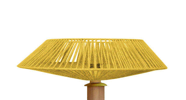 Lampadaire TOSEL PADUA CONE bois H150xD60xP60  cm