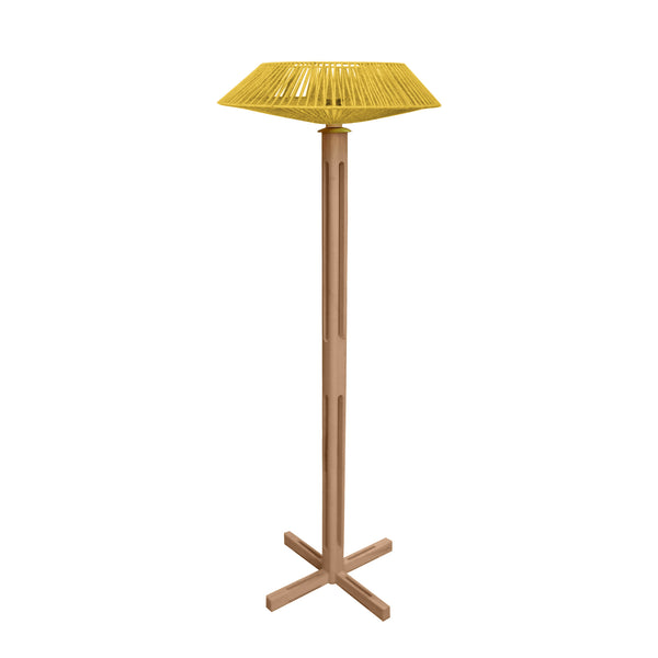 Lampadaire TOSEL PADUA CONE bois H150xD60xP60  cm