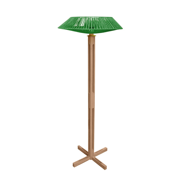 Lampadaire TOSEL PADUA CONE bois H150xD60xP60  cm