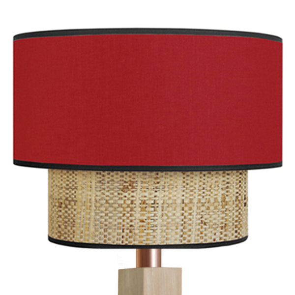 Lampadaire SIRACUSA bois colonne cube