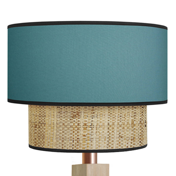 Lampadaire SIRACUSA bois colonne cube