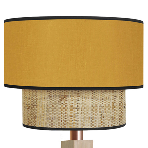 Lampadaire SIRACUSA bois colonne cube