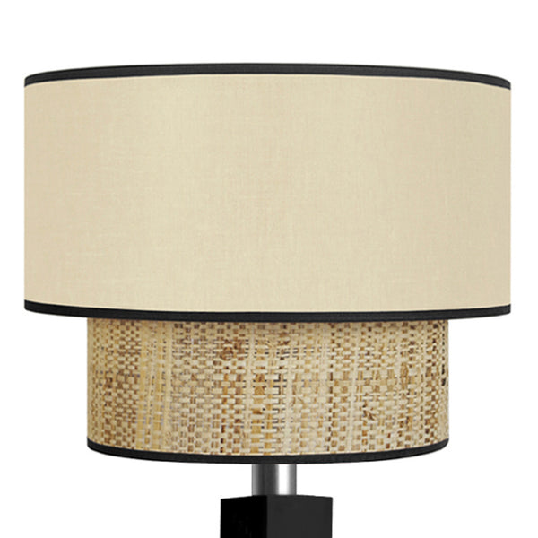 Lampadaire SIRACUSA bois colonne cube