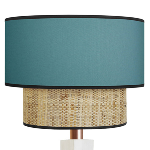 Lampadaire SIRACUSA bois colonne cube