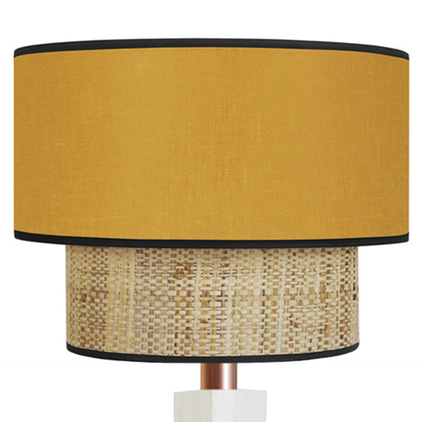 Lampadaire SIRACUSA bois colonne cube