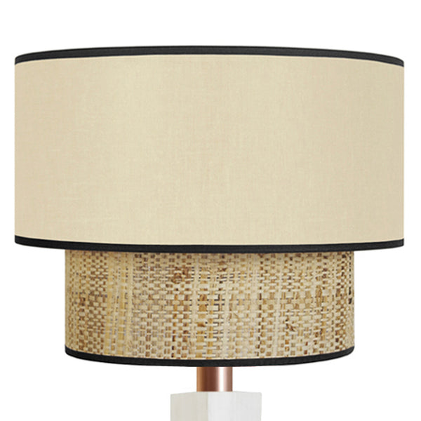 Lampadaire SIRACUSA bois colonne cube