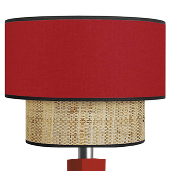 Lampadaire SIRACUSA bois colonne cube