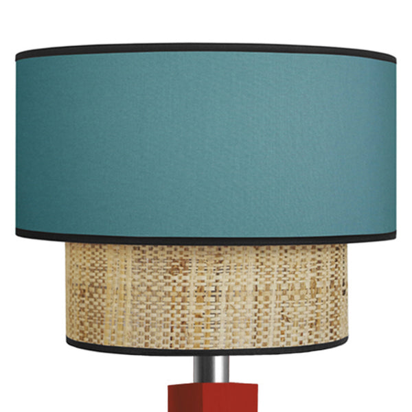 Lampadaire SIRACUSA bois colonne cube