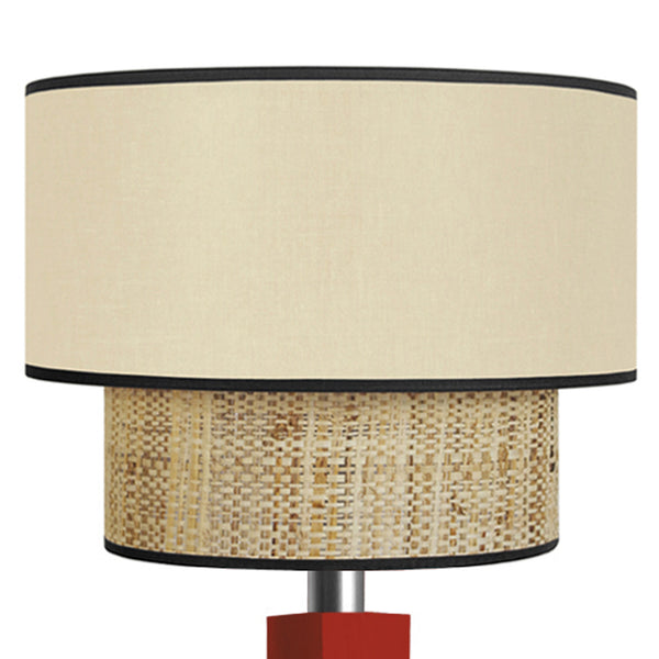 Lampadaire SIRACUSA bois colonne cube