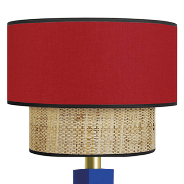 Lampadaire SIRACUSA bois colonne cube